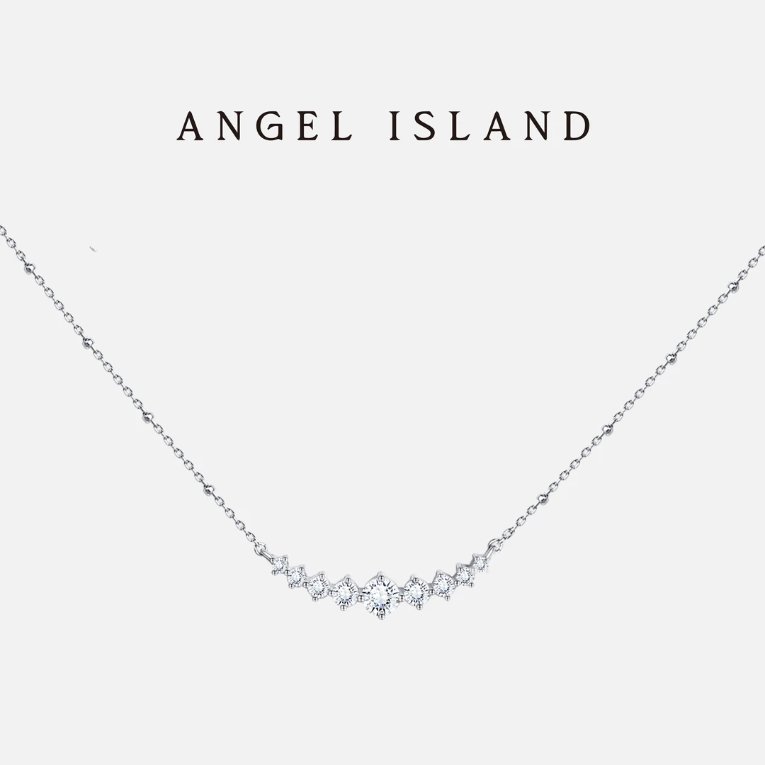 ANGEL ISLAND/天使岛屿 坠链均925银锆石 星河项链轻奢小众锁骨链