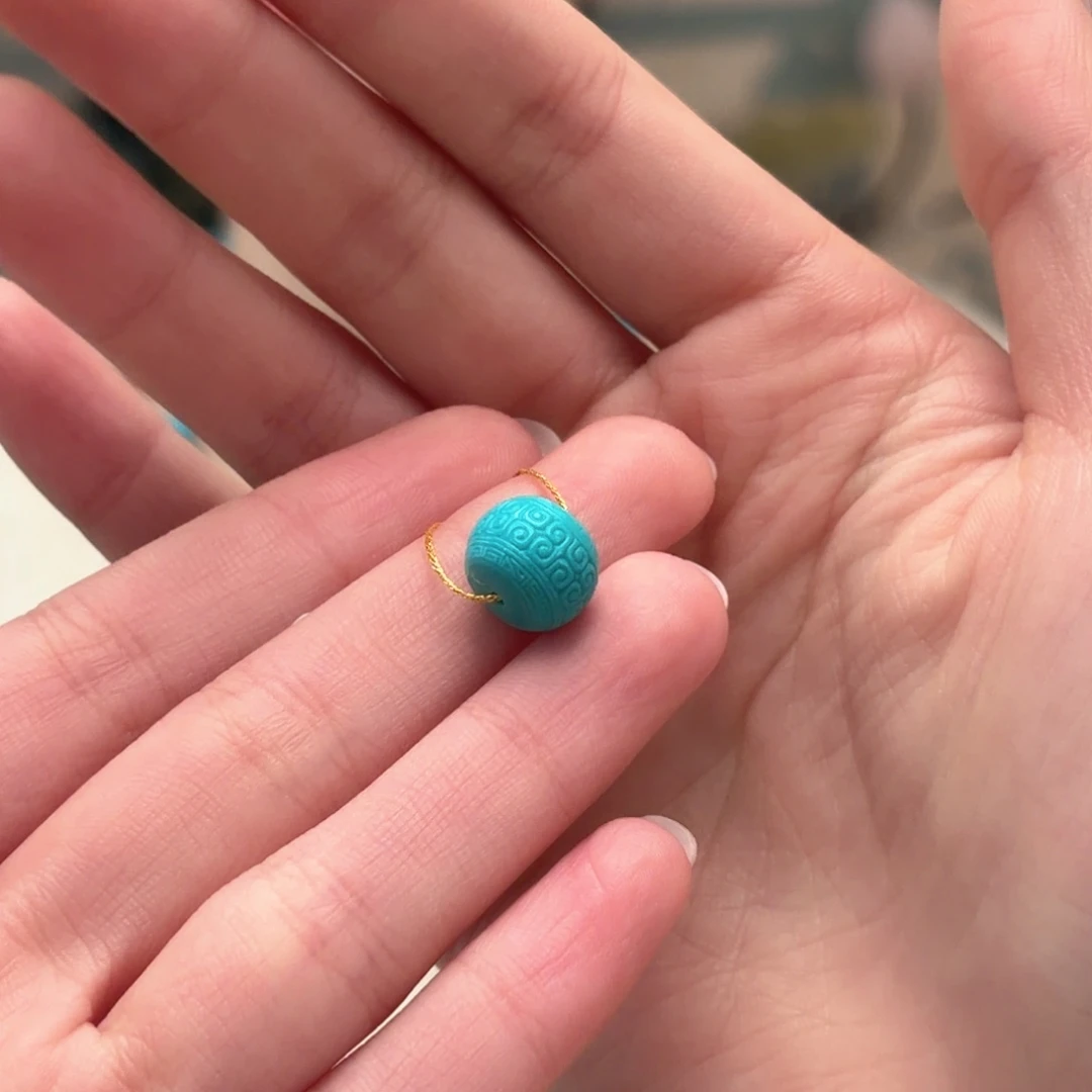 绿松石未镶嵌颈饰