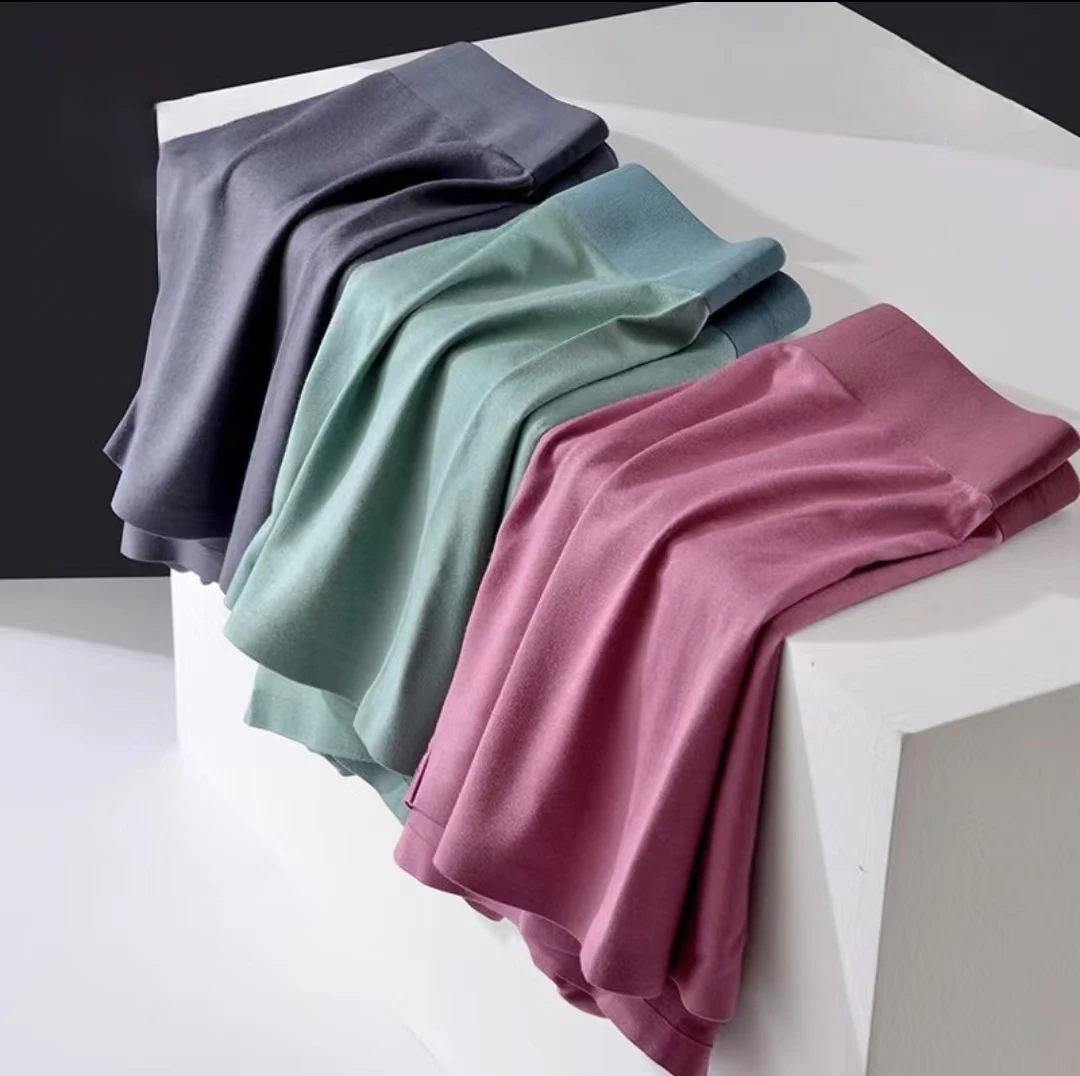 直播过款为准/3条）401-600无痕男士内裤舒适透气宽松大码平角内裤