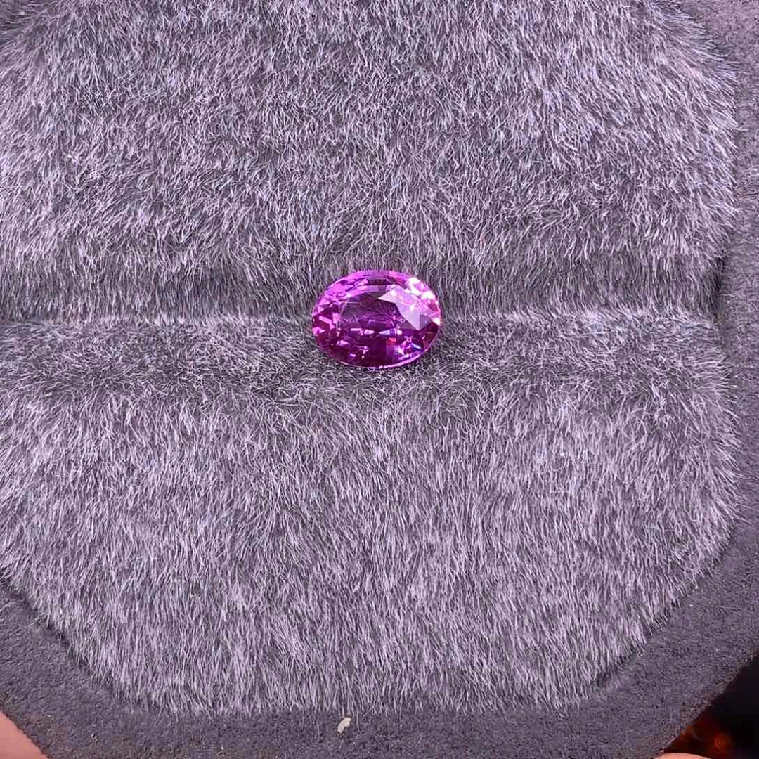 蓝宝石裸石未镶嵌1.56ct天然无烧紫蓝宝石