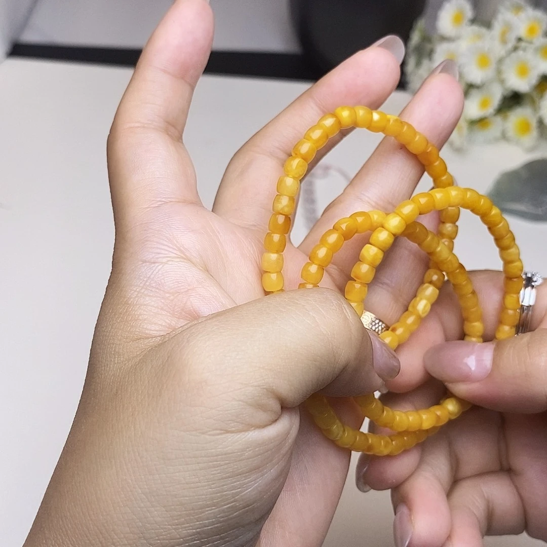 未镶嵌琥珀手链蜜蜡手链