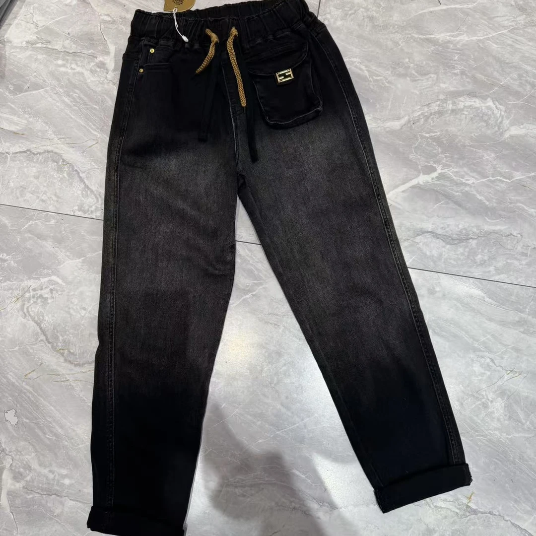 莱正雅97723 高品质面料春款大码女装牛仔裤