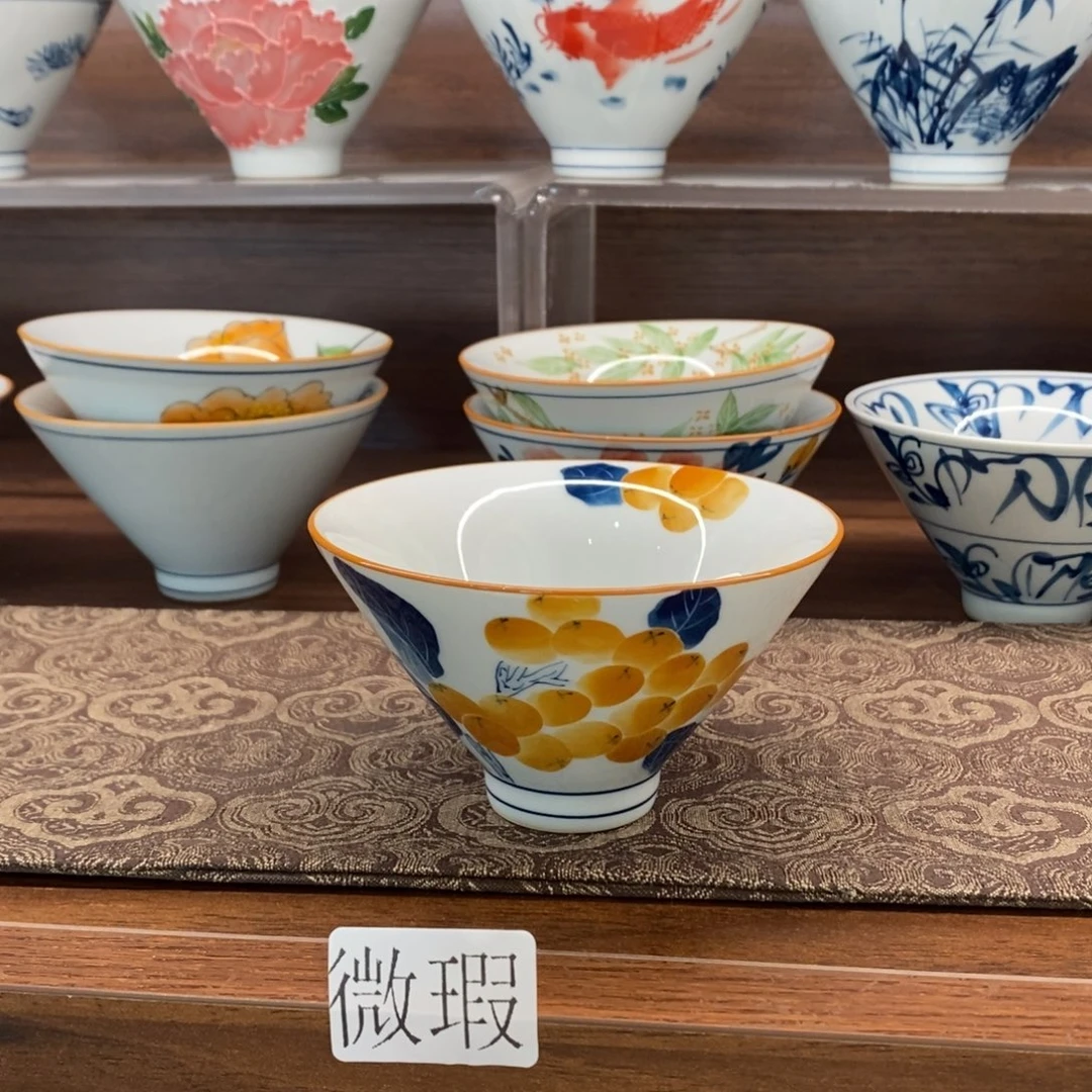 釉下彩老陶泥手工绘制