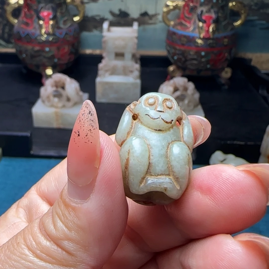 和田玉未镶嵌挂件