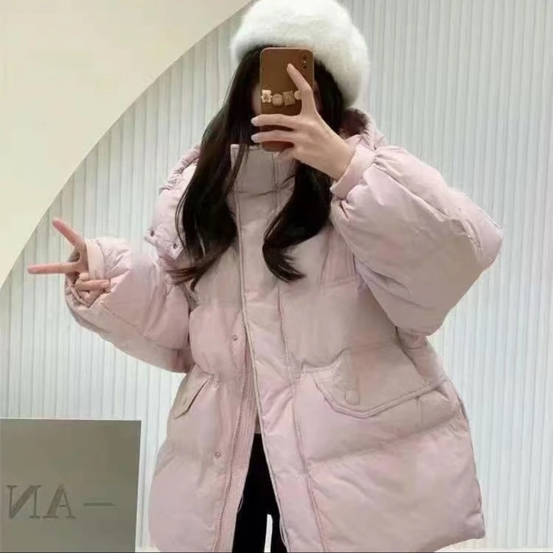 韩版时尚飞飞袖款连帽羽绒服1115款