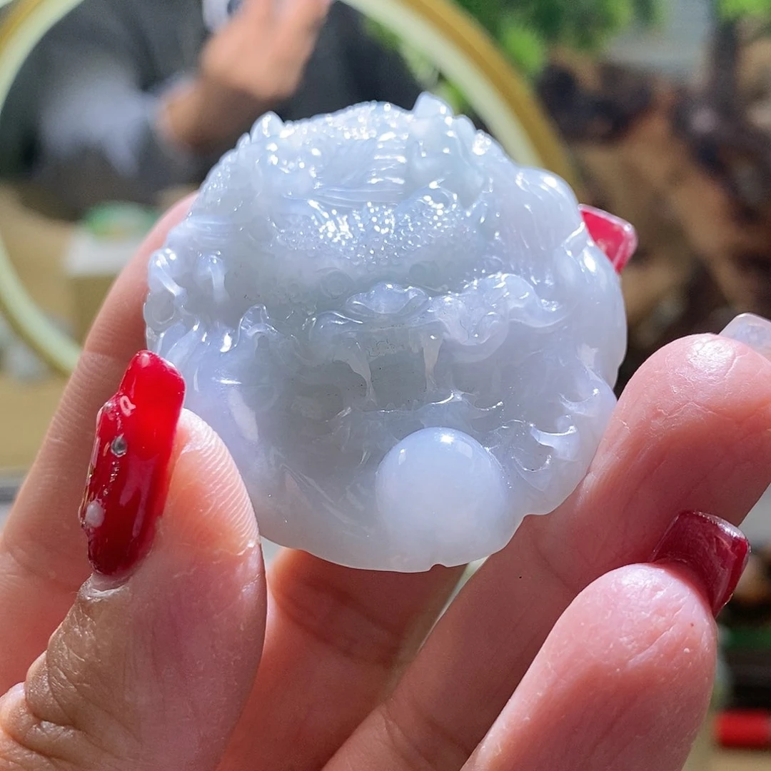 【闪购商品】翡翠颈饰未镶嵌龙牌