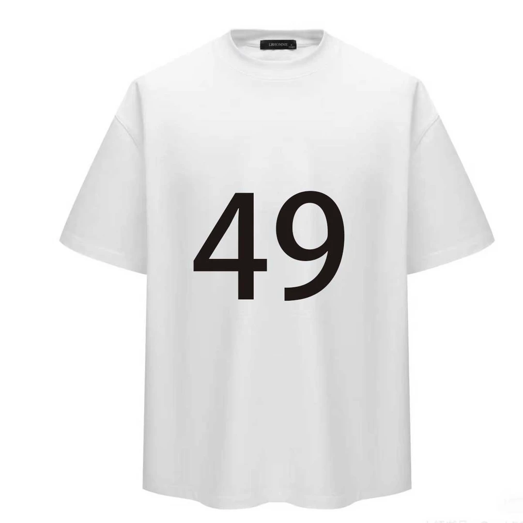 体恤男士运动白色休闲夏季经典印花圆领