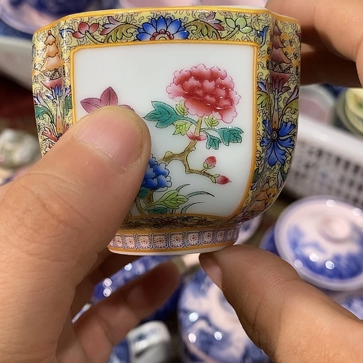 陶摆件景德镇陶瓷主人杯2445