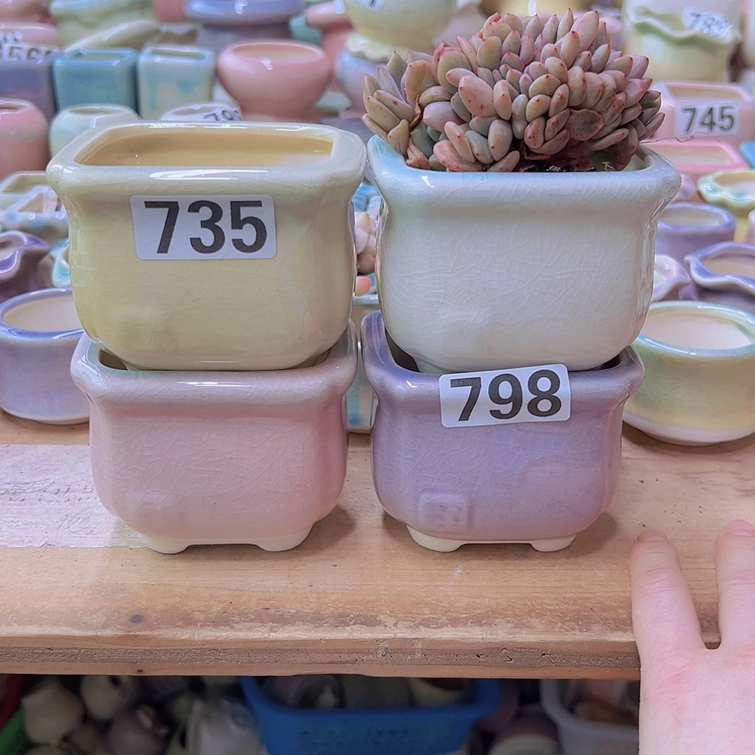 陶瓷花盆当场满12包邮