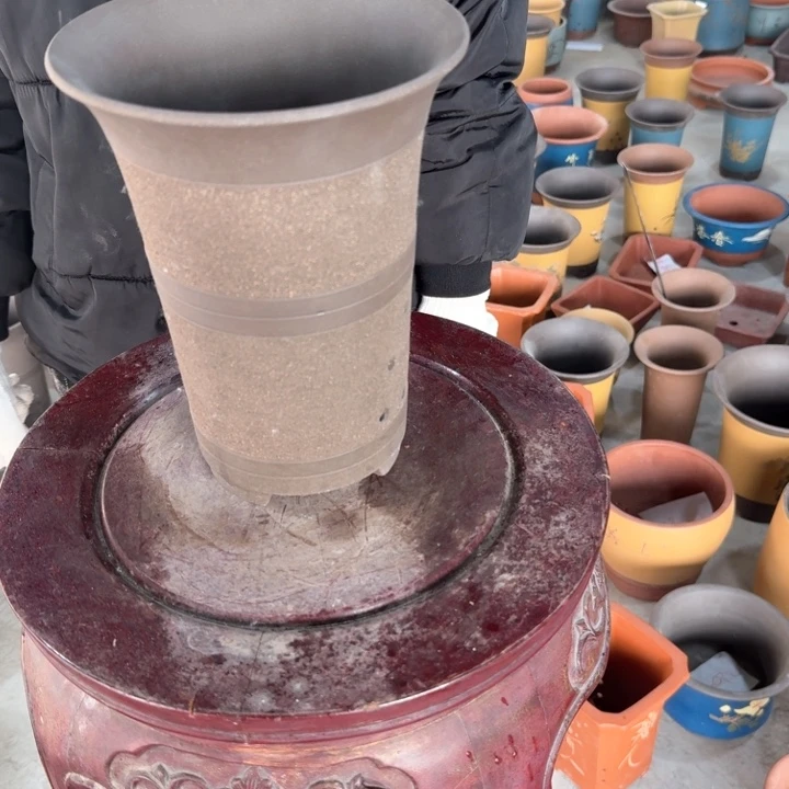 紫砂紫砂花盆18*23