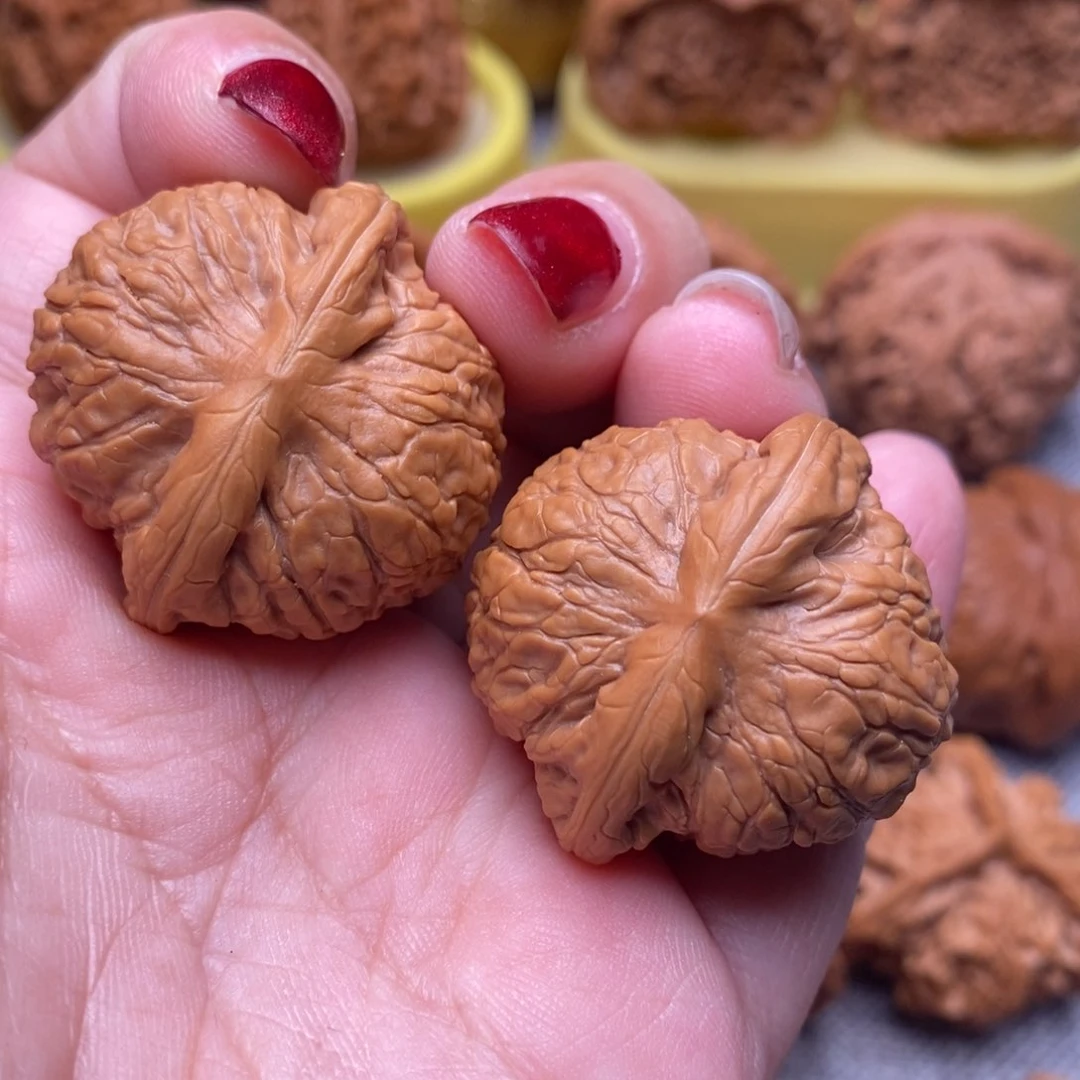 文玩核桃把件精品肉球乾隆磨34尺