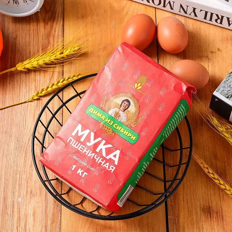 俄罗斯原装进口袋装面粉吉玛牌小麦粉1KG/袋