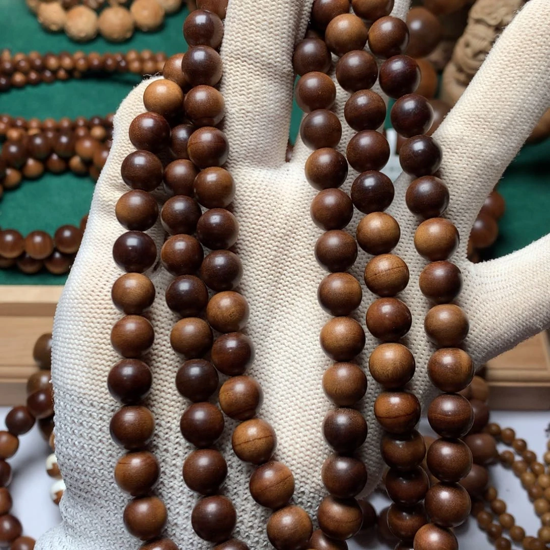 檀香木手串/手链老山檀香1.0多圈沉水