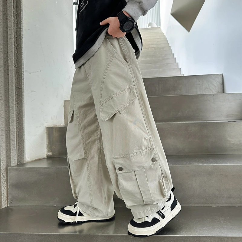 男童夏款裤子薄款2025新款儿童夏季工装运动防蚊长裤大男孩夏装潮