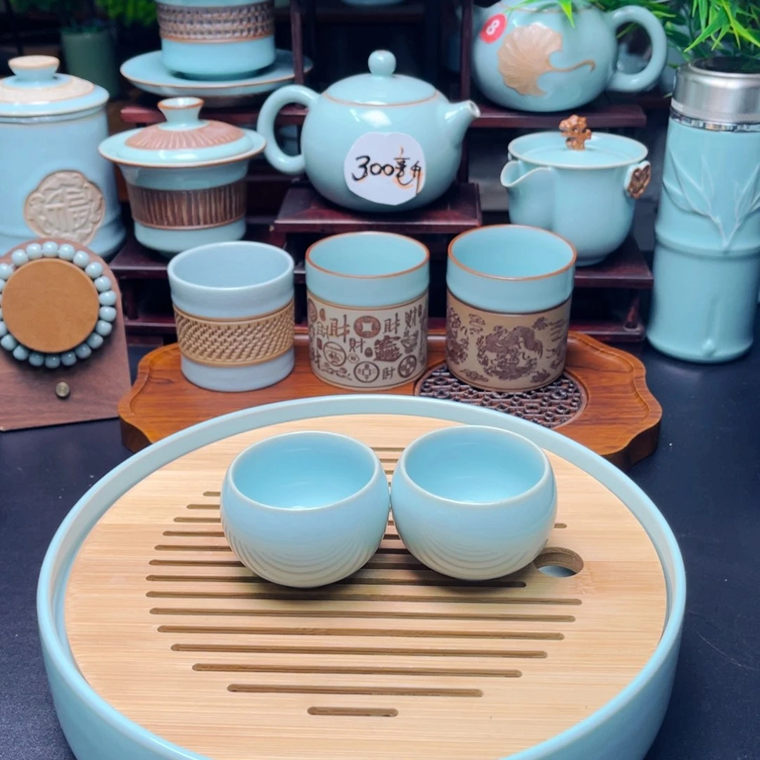 【闪购商品】河南汝州汝瓷，茶器，摆件，，一个杯