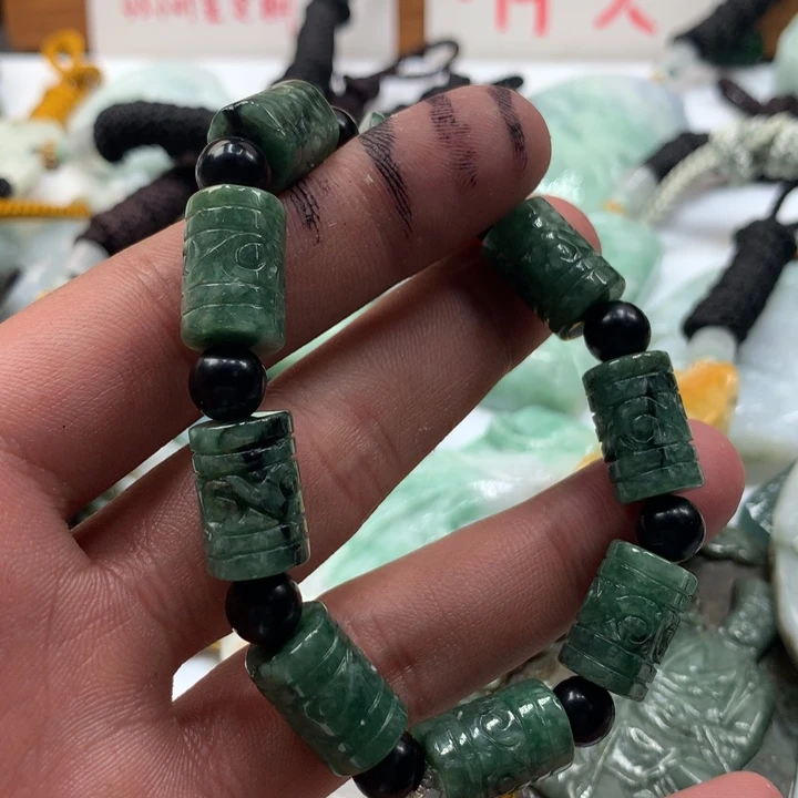颈饰未镶嵌翡翠保真天然a货翡翠