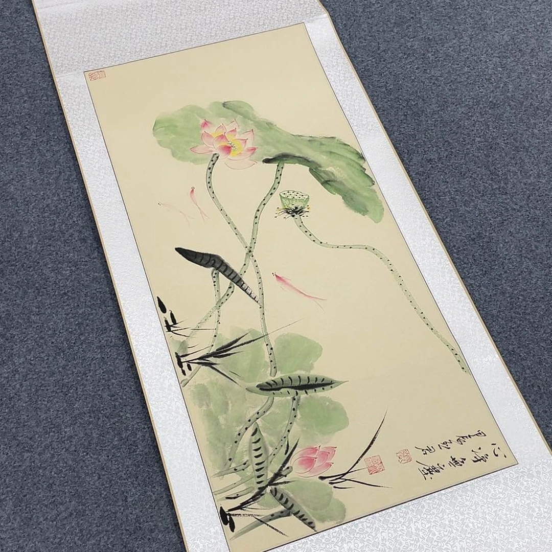 国画手绘手写作品