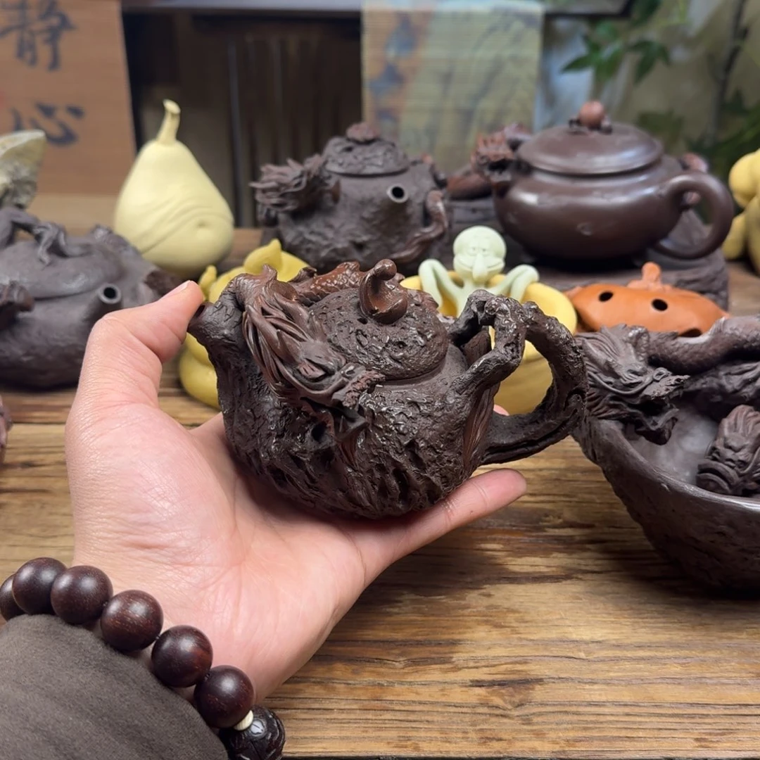 紫砂茶壶一***苗紫砂等珍贵文物