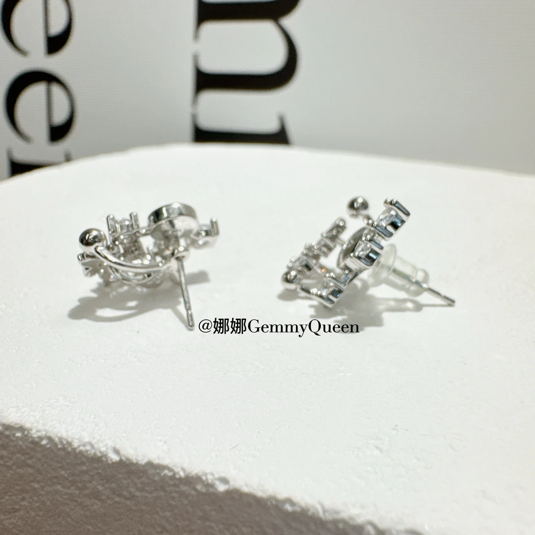 铜合金合成锆石耳饰 娜娜GemmyQueen耳环GQ02488