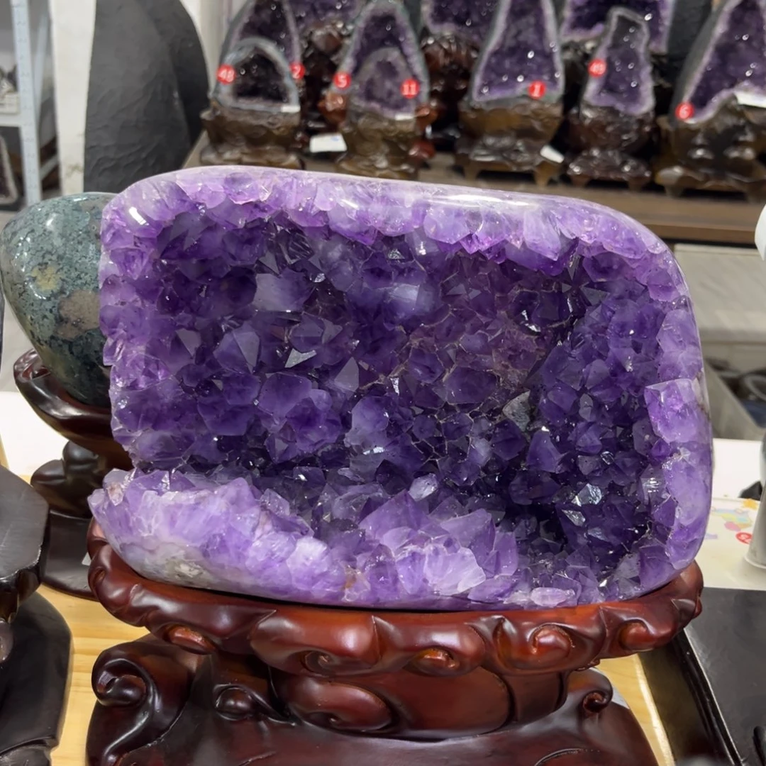 紫晶摆件未镶嵌水晶