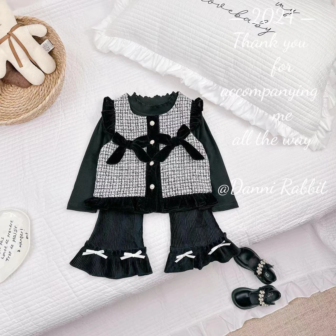 2024秋季洋气新款小香风儿童三件套 D-P82