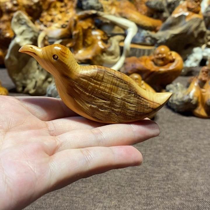 柏木（崖柏）手把小鸟