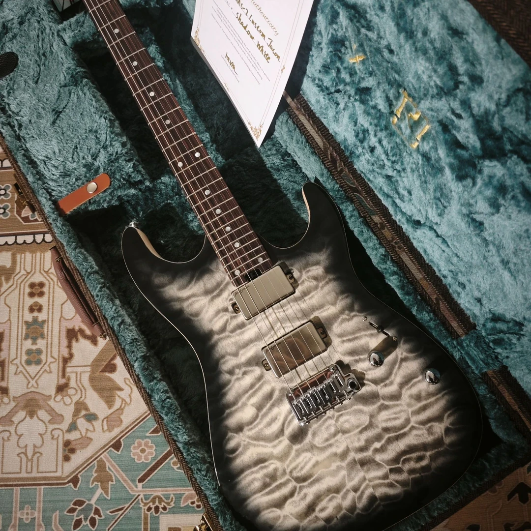 单挑王 solo king 神歌签名款电吉他 MS-2 custom 暗影白