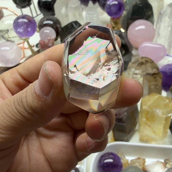 水晶未镶嵌珠宝半成品