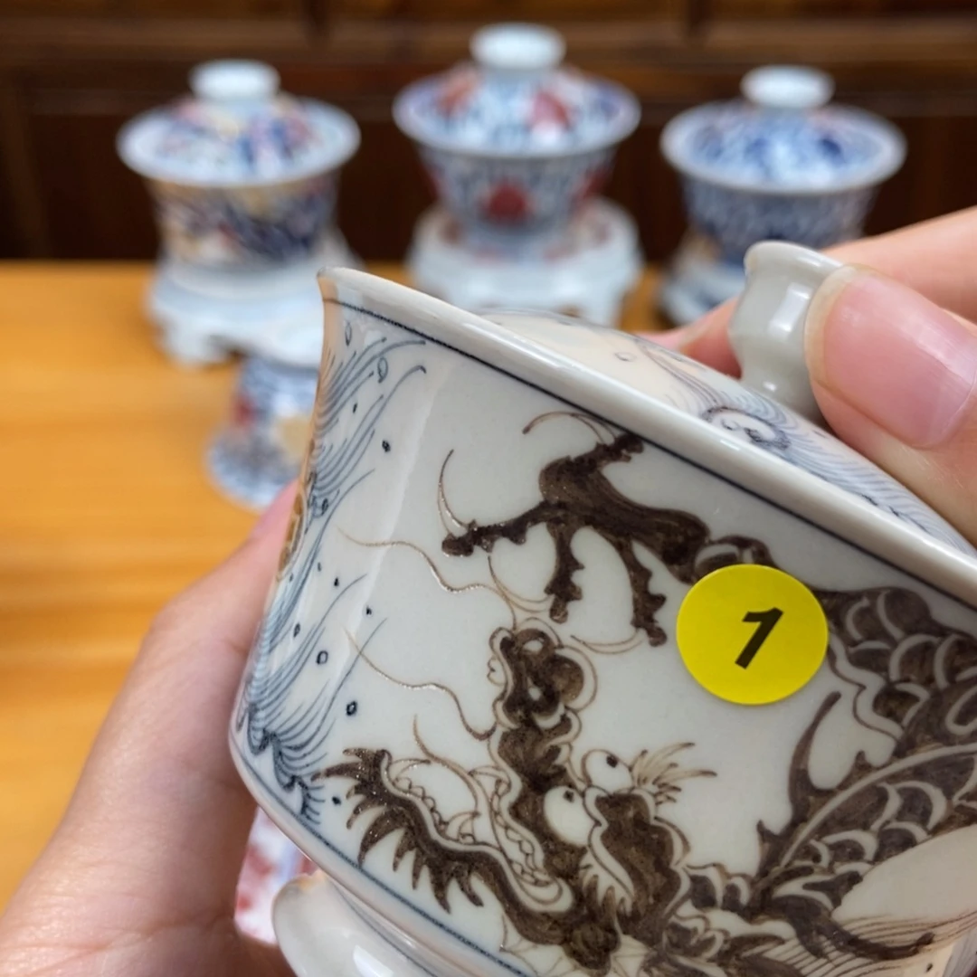 手绘现代茶具非古董