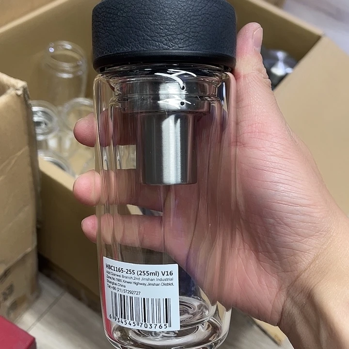 茶隔款玻璃万象双层鹅蛋杯