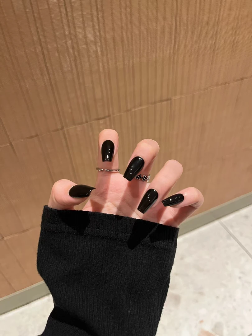 【柿柿如意】纯手工显白纯色系百搭穿戴甲短甲长手工甲美甲