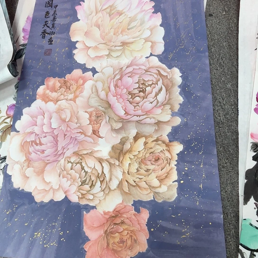 国画国画作品多次入选国内外