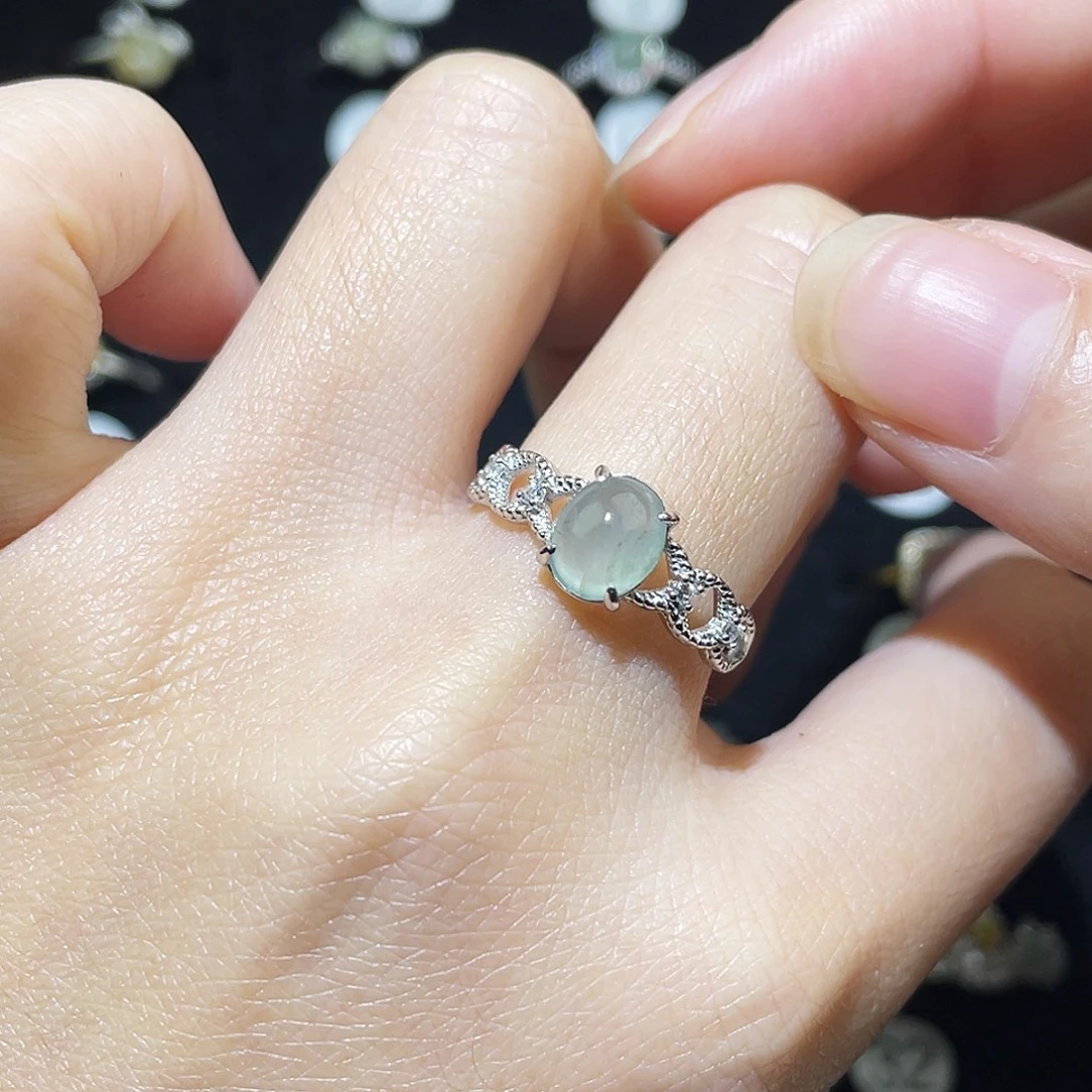 翡翠未镶嵌戒指戒指