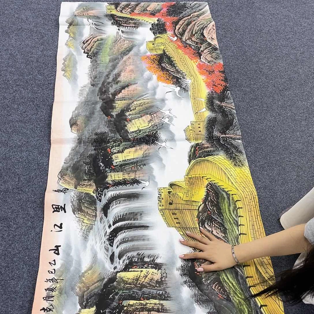 国画作品小姐姐放漏…