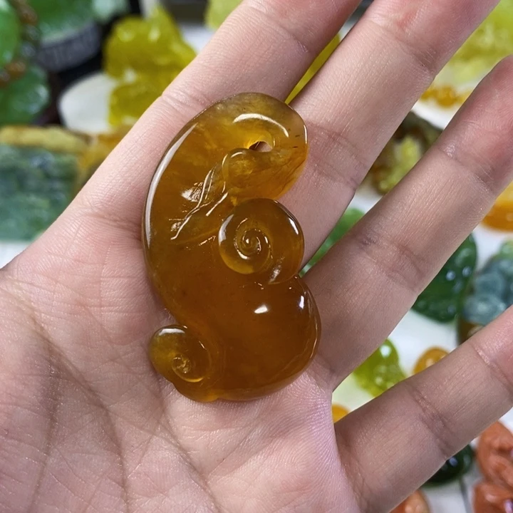 未镶嵌岫玉挂件吊坠