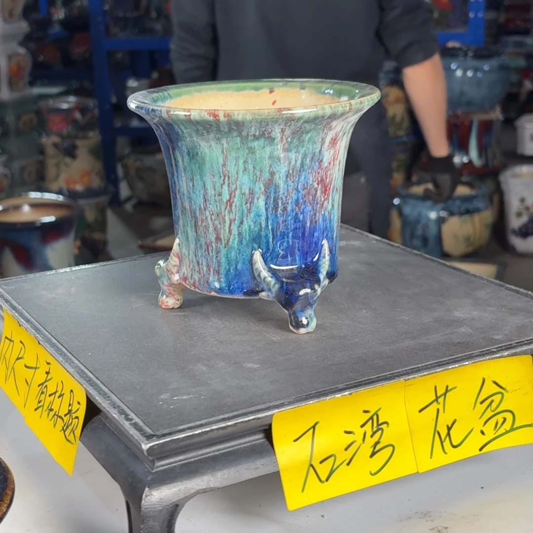 一风堂石湾花盆 内13*12编号460