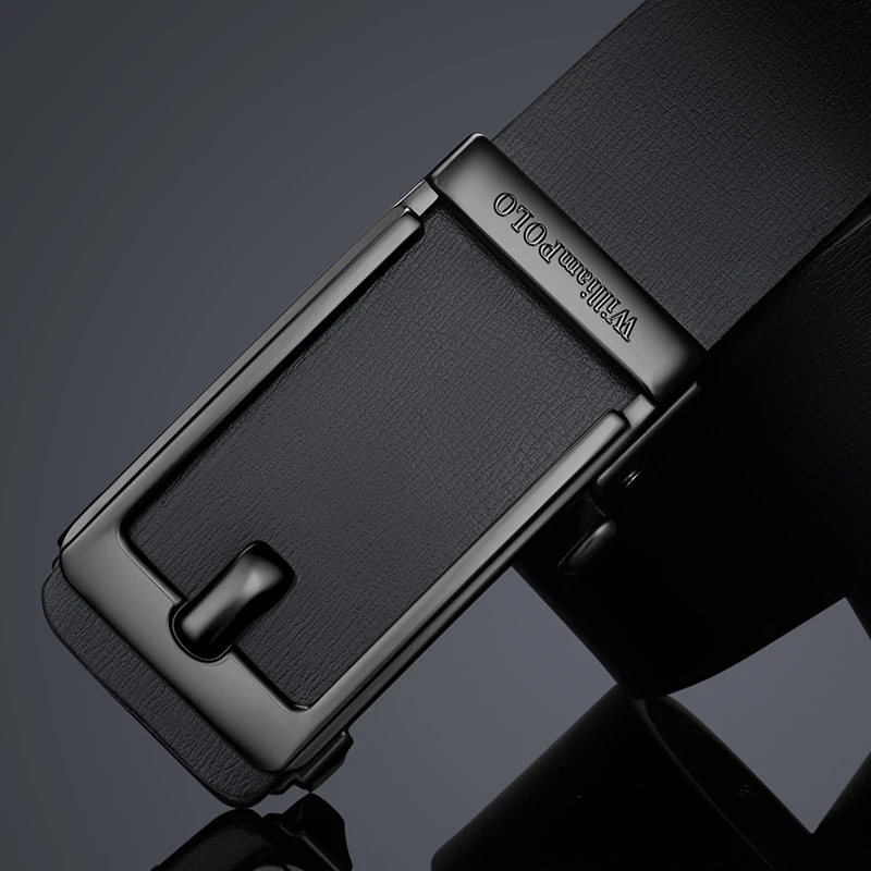 WILLIAMPOLO英皇保罗正品真皮皮带自动内扣腰带男士时尚腰带百搭