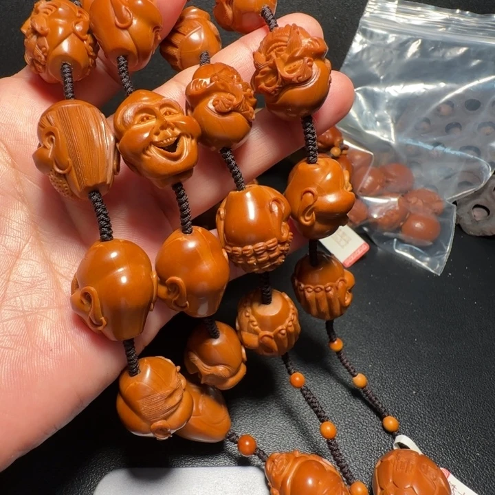 沙***子吊坠橄榄核殷派罗汉