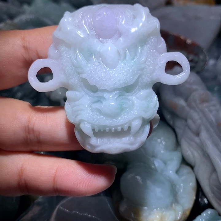 翡翠未镶嵌颈饰保真天然A货翡翠