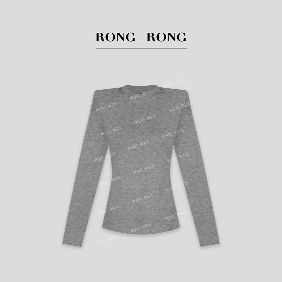 溶溶J【显瘦精英】RONGRONG 莱赛尔醋酸绵羊毛混纺修身打底T恤 2514