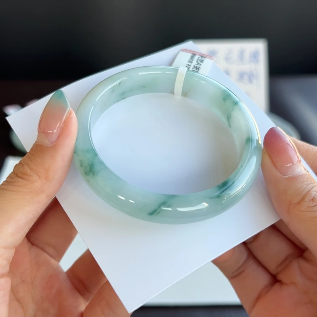 翡翠未镶嵌手镯18号 54.5