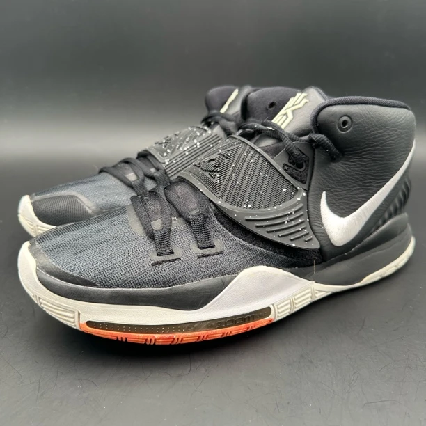 (42.5码)Nike 欧文6篮球鞋/黑白/二手正品/BQ4630-001