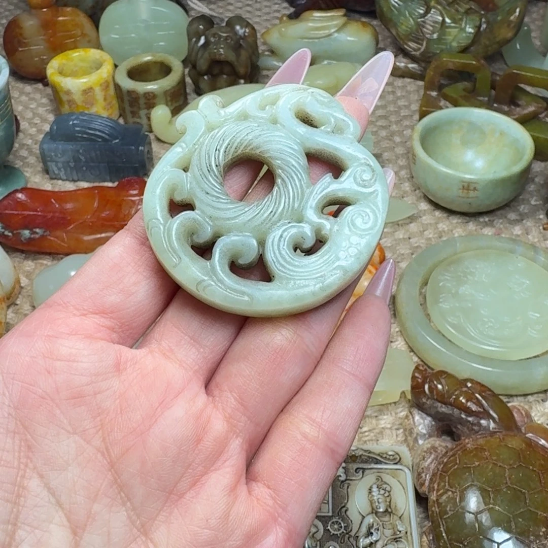 白玉菩提吊坠挂件