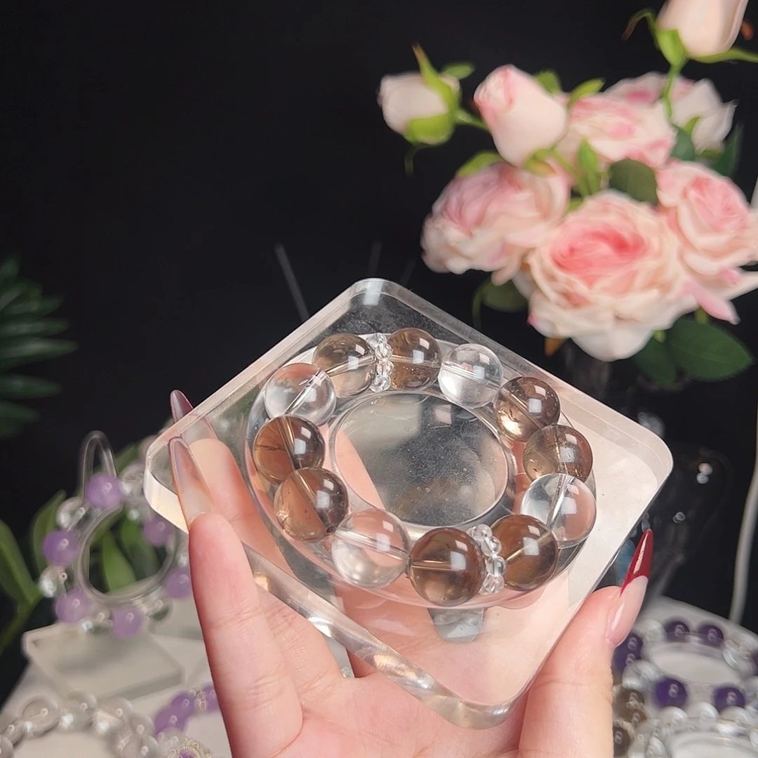 手串水晶未镶嵌茶晶 白水 二代