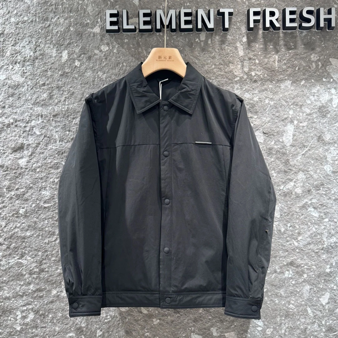 轻逸羽绒服 男士衬衫修身短款羽绒翻领冬季新款轻薄保暖外套 9706