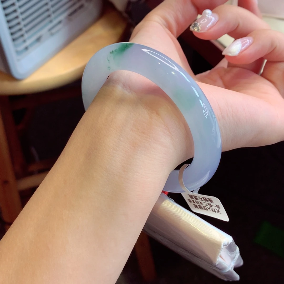 未镶嵌手镯翡翠41号圆条77