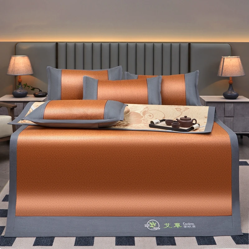 【推荐】2025款家用老藤席夏季透气植物凉席双面家用可折叠冰丝藤席