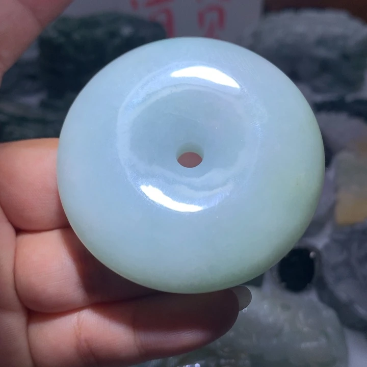 翡翠未镶嵌颈饰保真天然A货翡翠