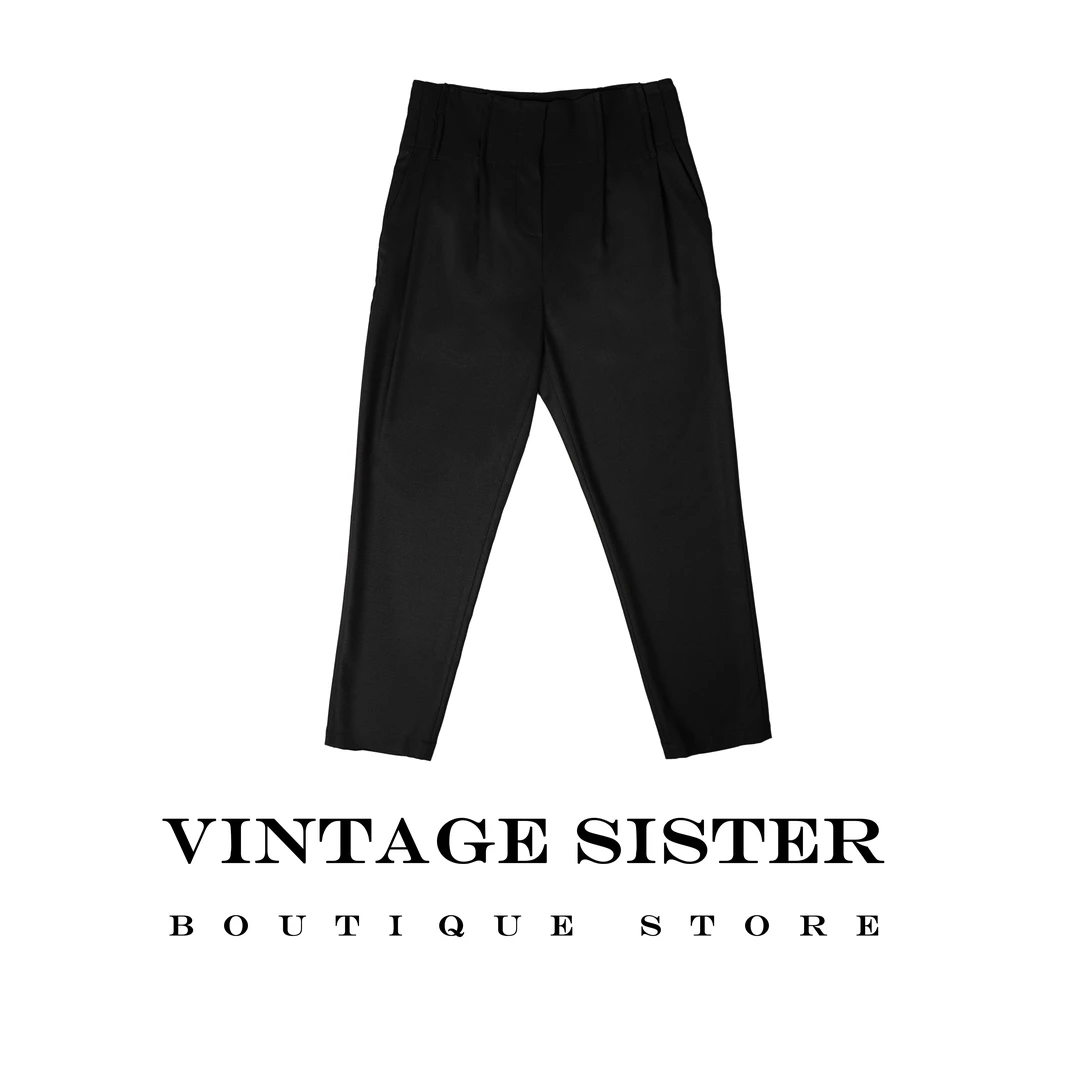 7357【VTGSIS 推荐】黑色西装裤九分女士显瘦神裤