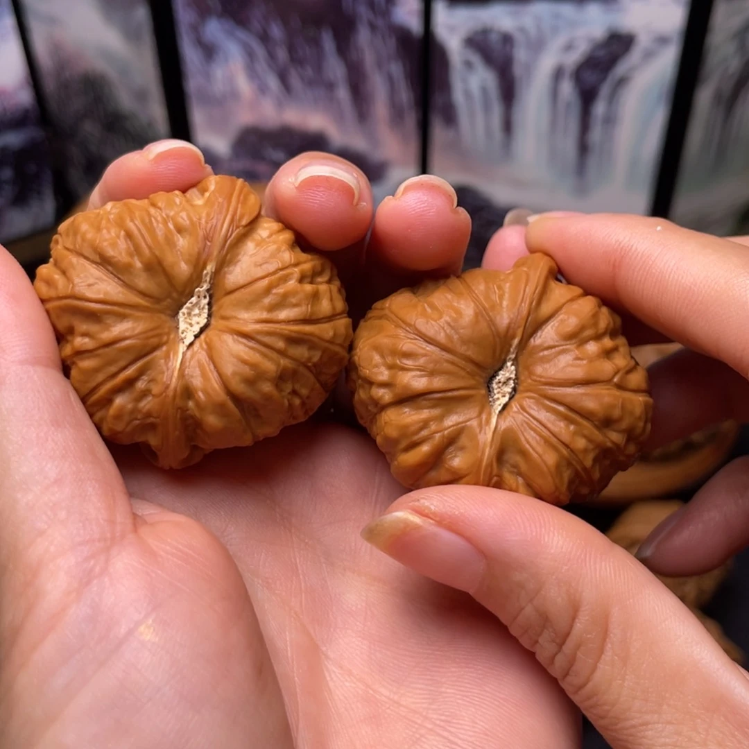 居***然文玩核桃把件41南瓜墩